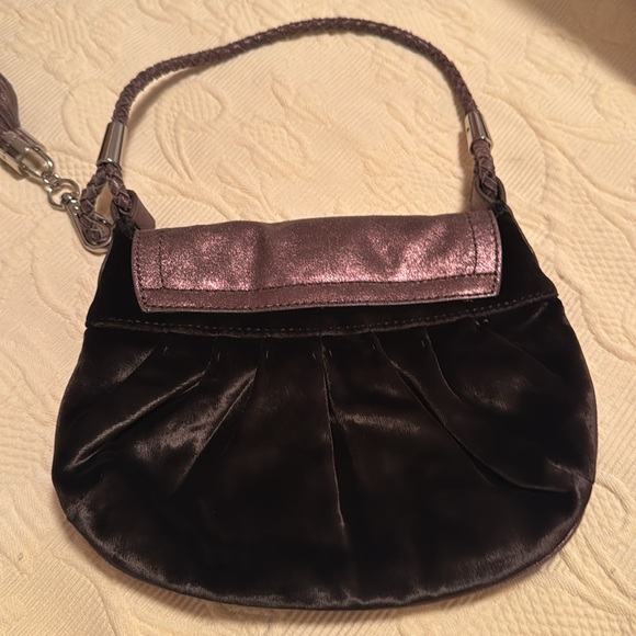 Charles David Brown Velvet Evening Bag with Sparkly Tassle - Picture 5 of 10